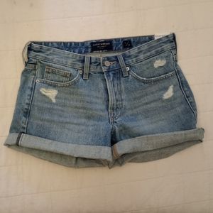 Lucky Brand Boyfriend Jean Shorts size 0/25